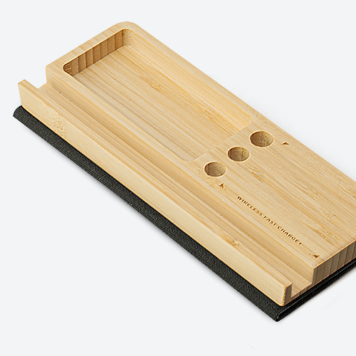EcoDesk Pro Bamboo Holder with Mouse Pad - Image 3